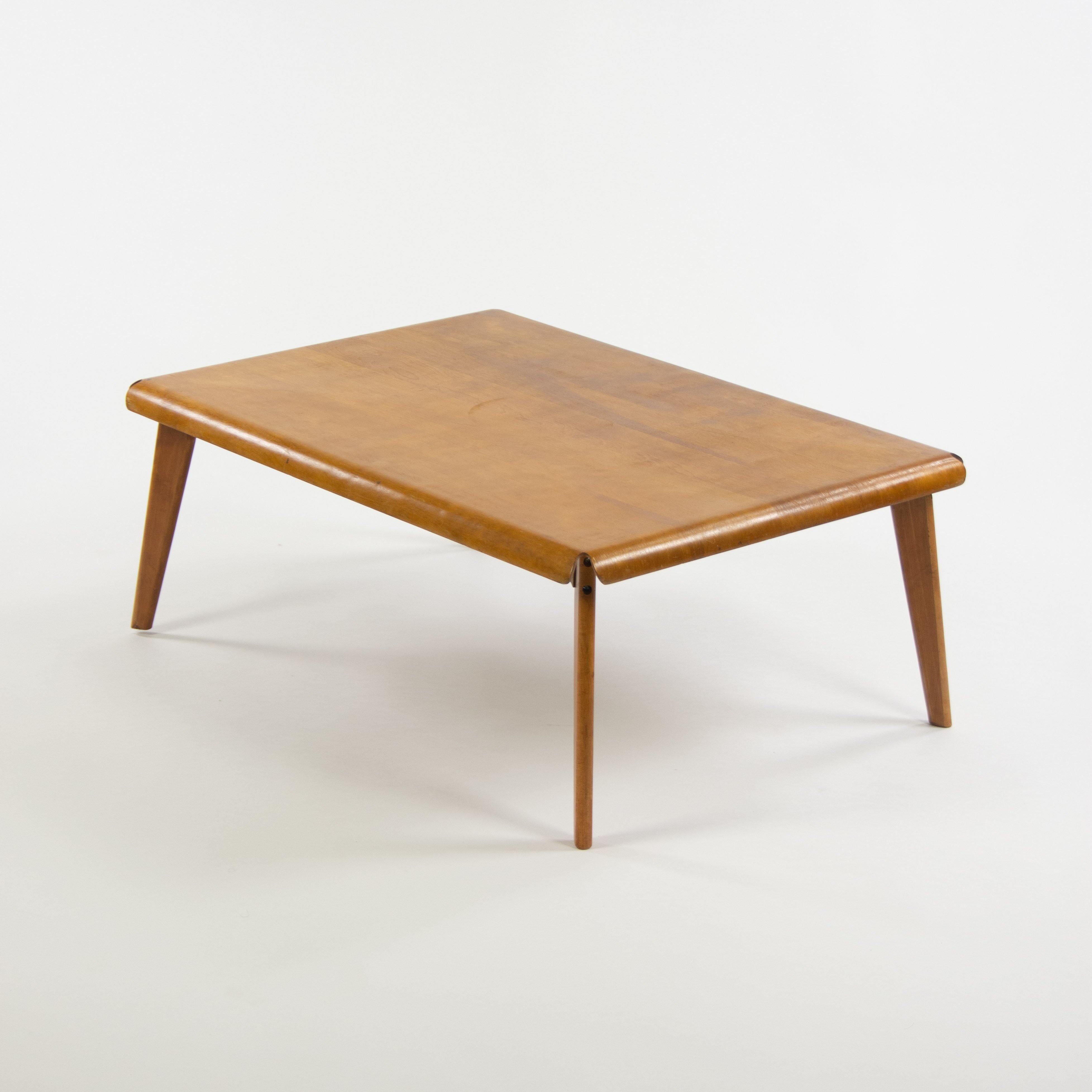 1945 Eames Evans Experimental Molded Plywood Coffee Table - Rarify Inc.