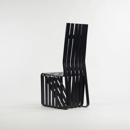 1990s Set of Four Frank Gehry for Knoll High Sticking Dining Side Chairs Maple - Rarify Inc.