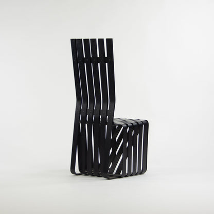 1990s Set of Four Frank Gehry for Knoll High Sticking Dining Side Chairs Maple - Rarify Inc.