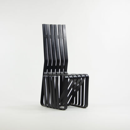 1990s Set of Four Frank Gehry for Knoll High Sticking Dining Side Chairs Maple - Rarify Inc.