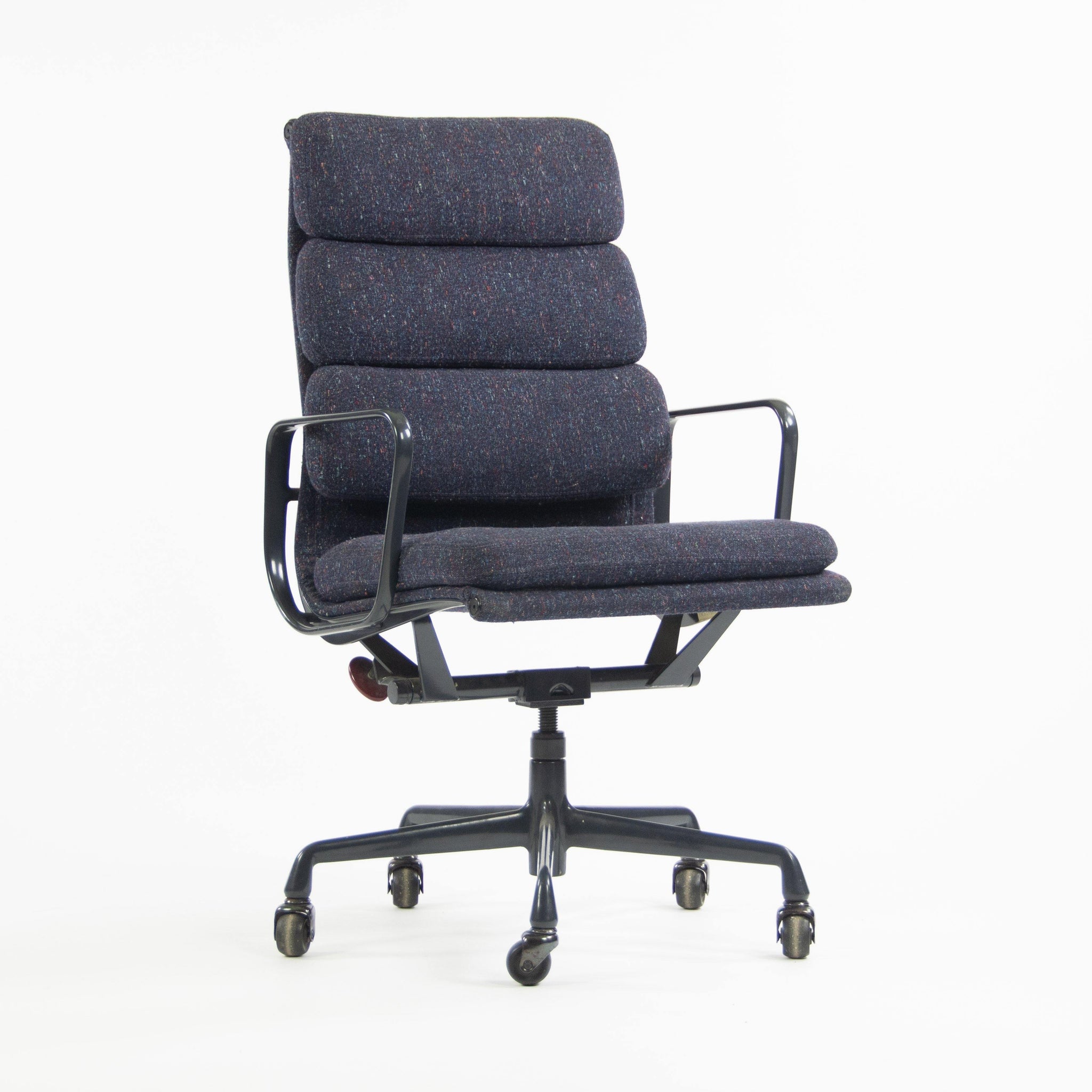 Eames Herman Miller Vintage 1993 High Back Soft Pad Aluminum Group Chair Fabric - Rarify Inc.