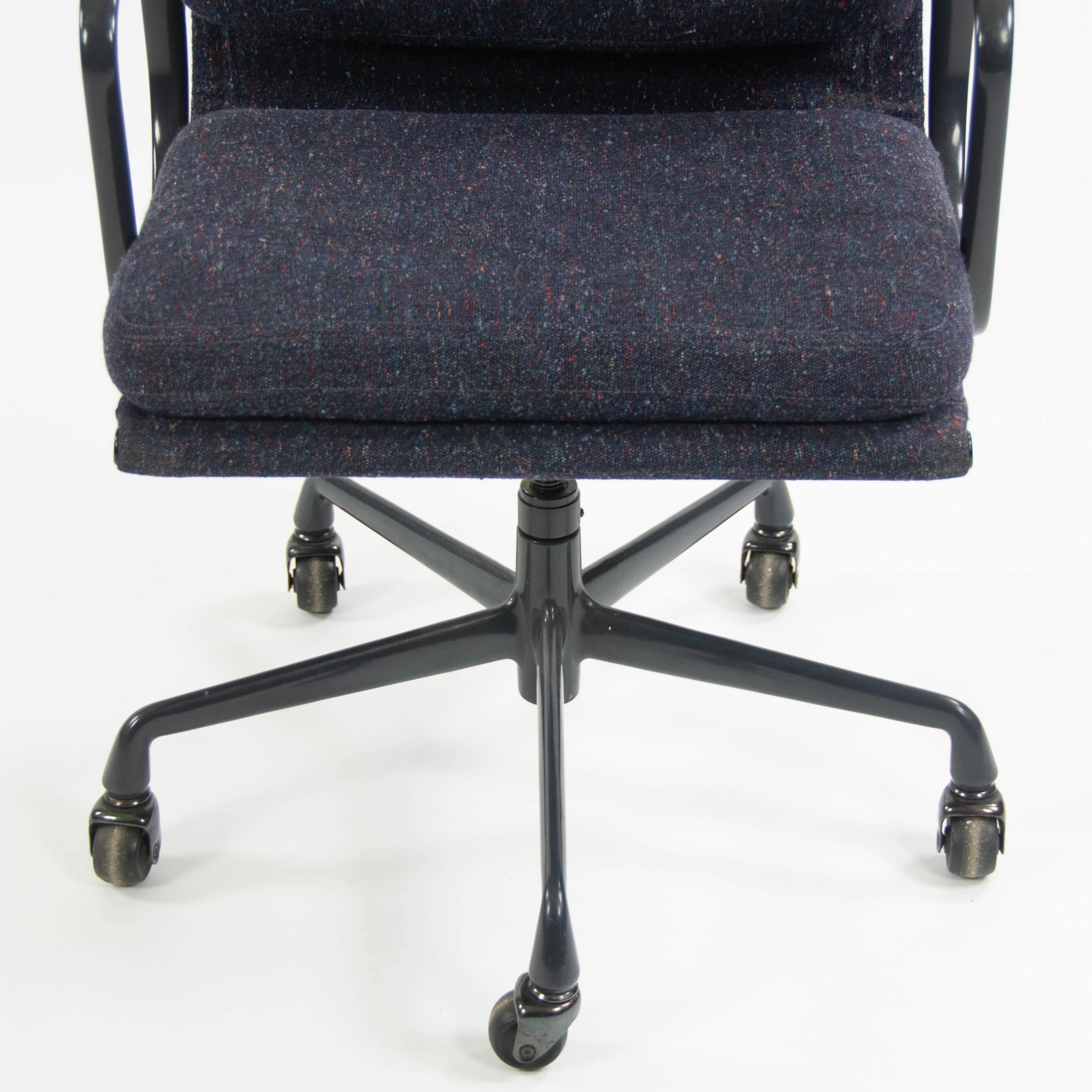 Eames Herman Miller Vintage 1993 High Back Soft Pad Aluminum Group Chair Fabric - Rarify Inc.