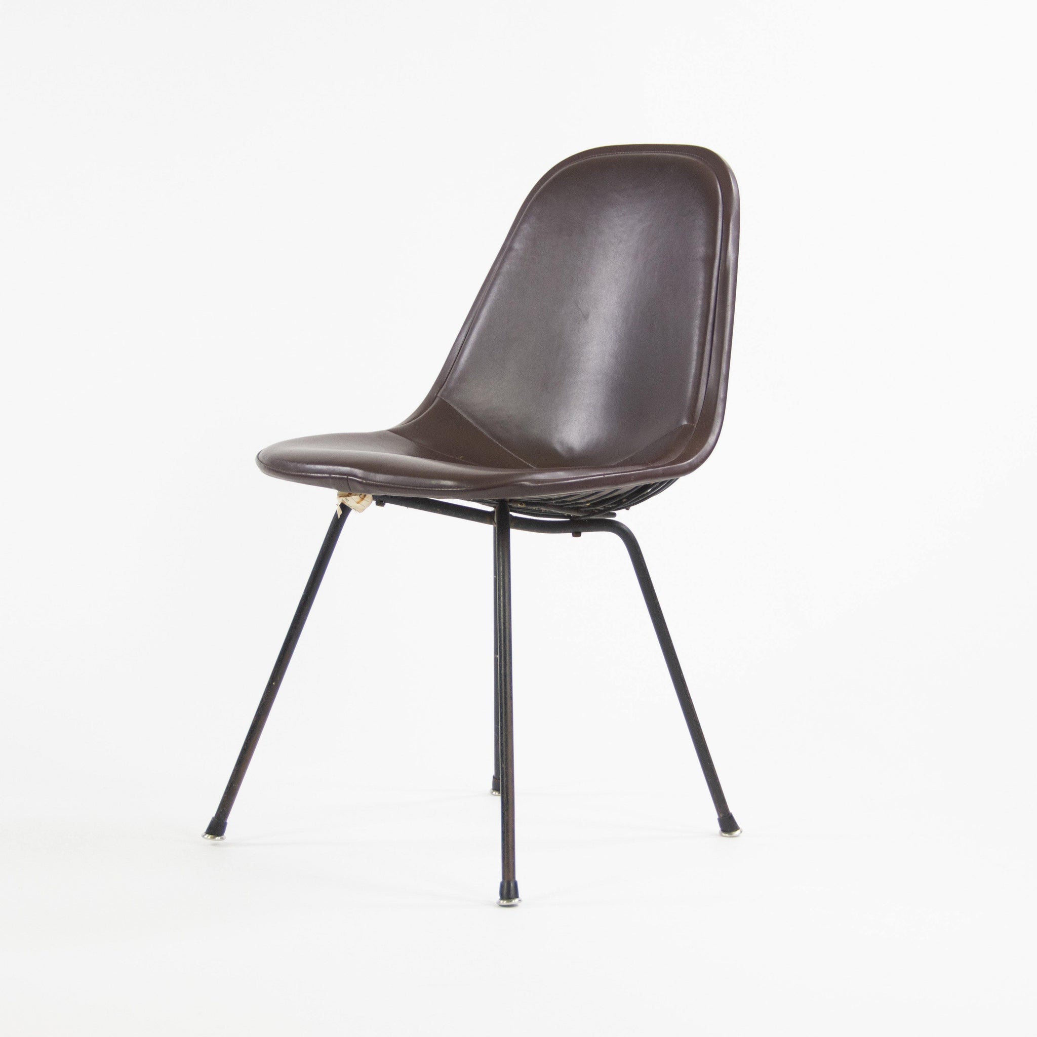 1954 Herman Miller Eames Wire Shell Chair X Base DKX-1 All Original Redwood Avenue Label - Rarify Inc.