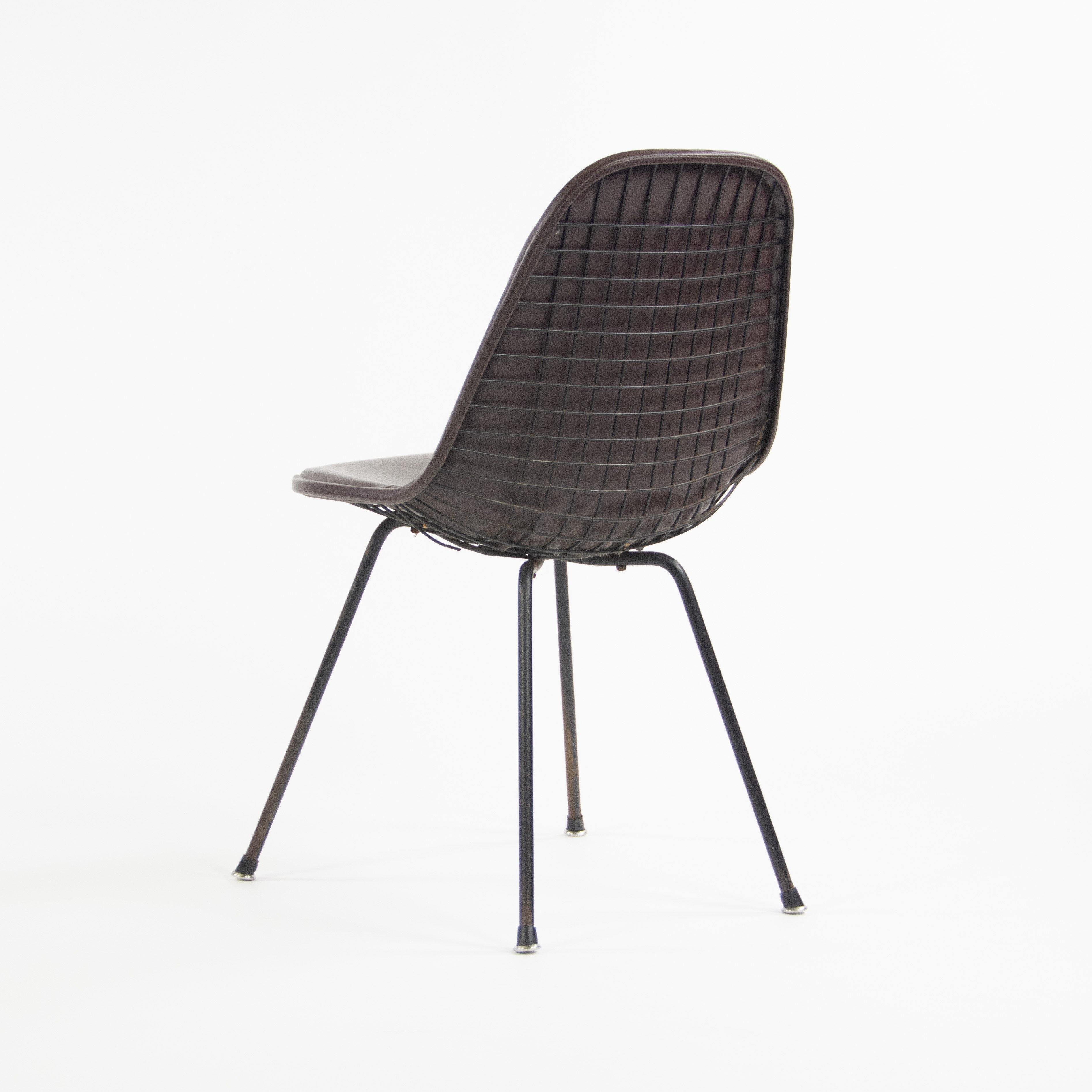 1954 Herman Miller Eames Wire Shell Chair X Base DKX-1 All Original Redwood Avenue Label - Rarify Inc.