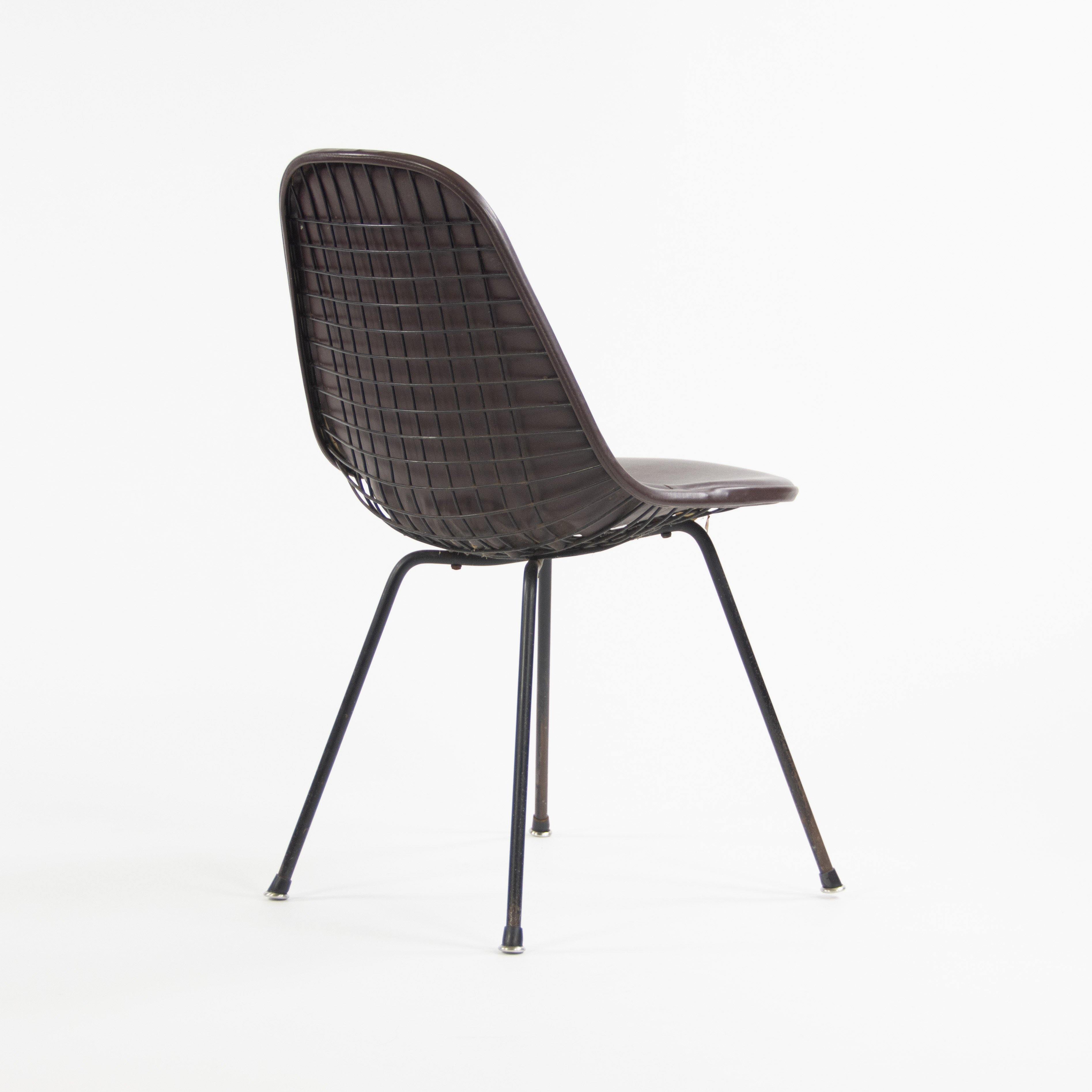 1954 Herman Miller Eames Wire Shell Chair X Base DKX-1 All Original Redwood Avenue Label - Rarify Inc.