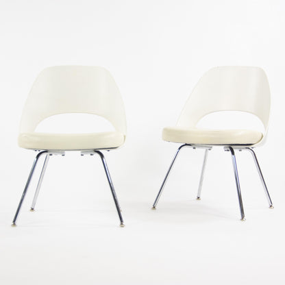 2014 Knoll Studio Eero Saarinen Executive Armless Side Chairs White 150and Available - Rarify Inc.