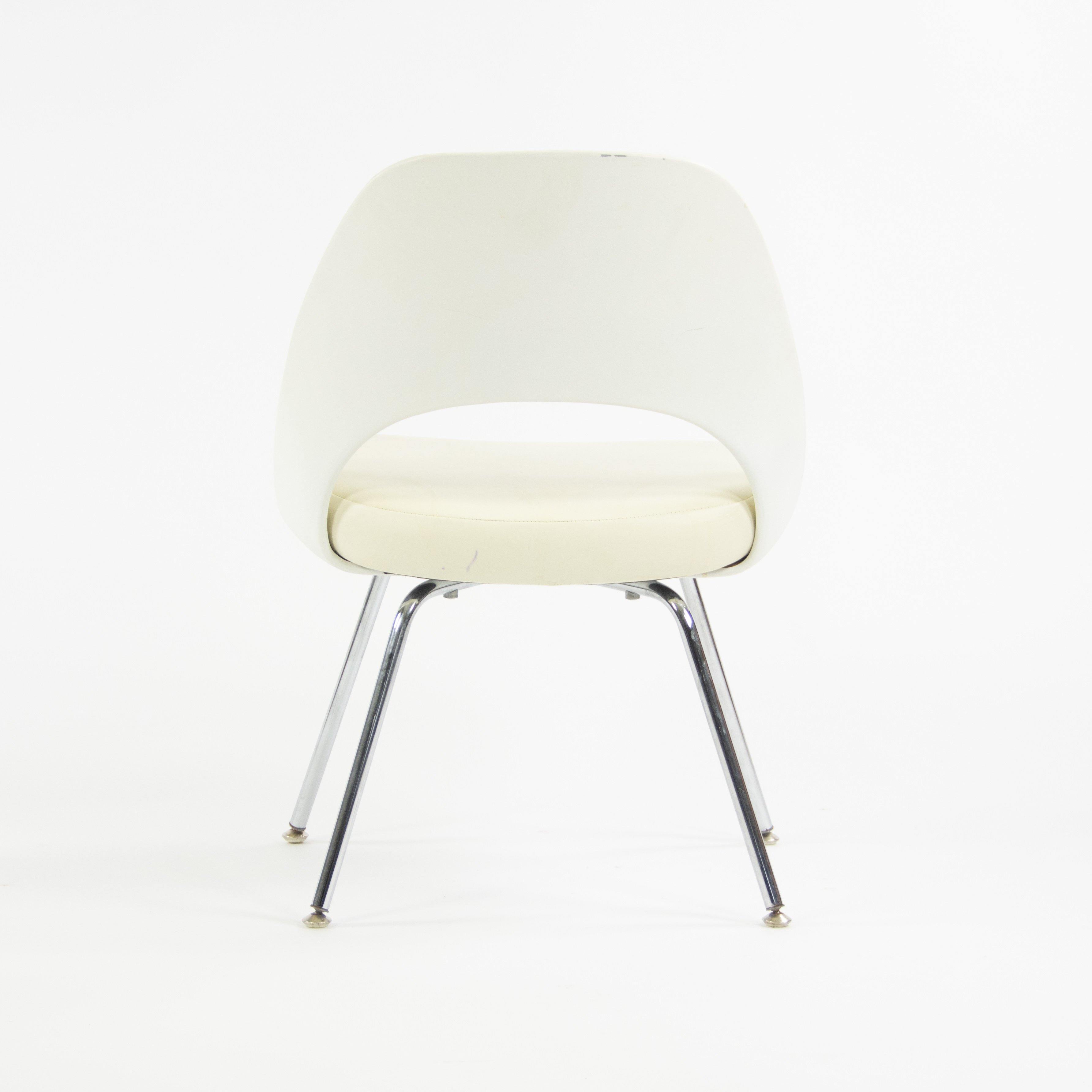 2014 Knoll Studio Eero Saarinen Executive Armless Side Chairs White 150and Available - Rarify Inc.