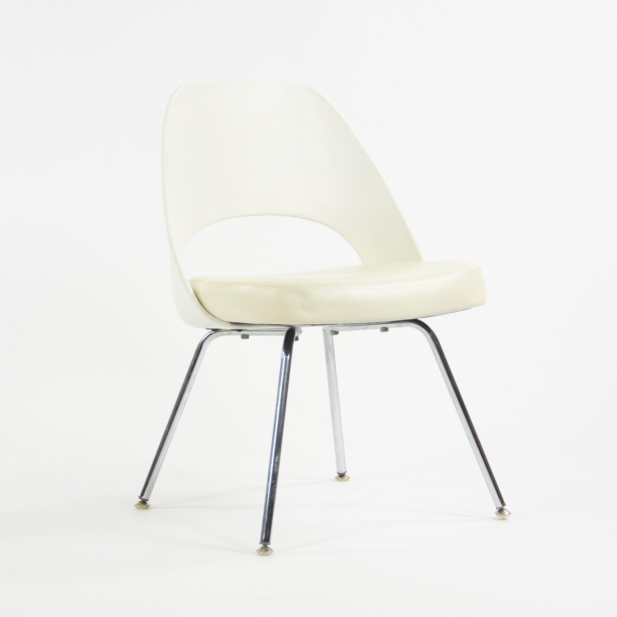 2014 Knoll Studio Eero Saarinen Executive Armless Side Chairs White 150and Available - Rarify Inc.