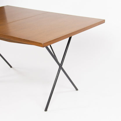 1950's Original George Nelson Herman Miller X Leg Extension Dining Table 5260 - Rarify Inc.