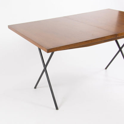 1950's Original George Nelson Herman Miller X Leg Extension Dining Table 5260 - Rarify Inc.