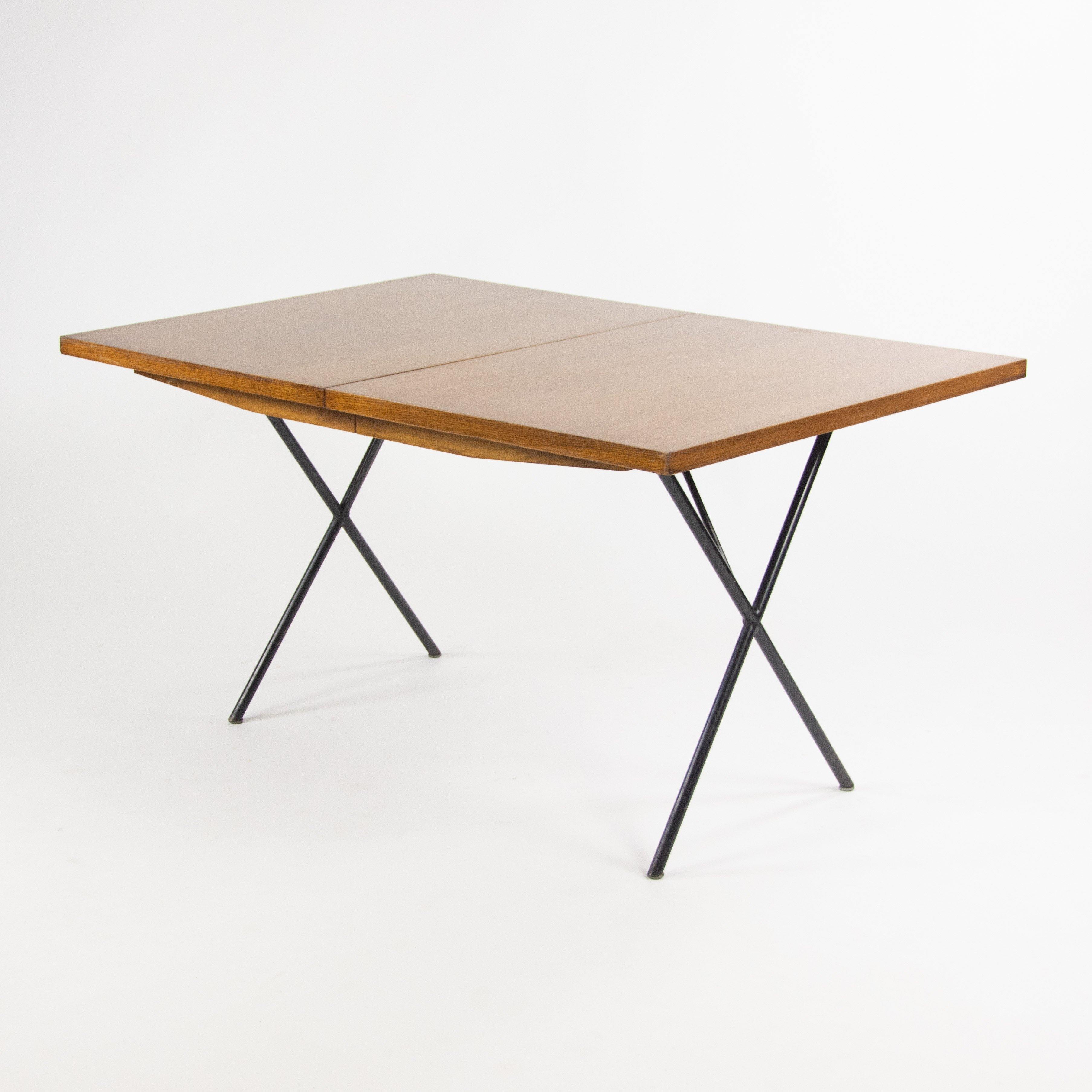 1950's Original George Nelson Herman Miller X Leg Extension Dining Table 5260 - Rarify Inc.