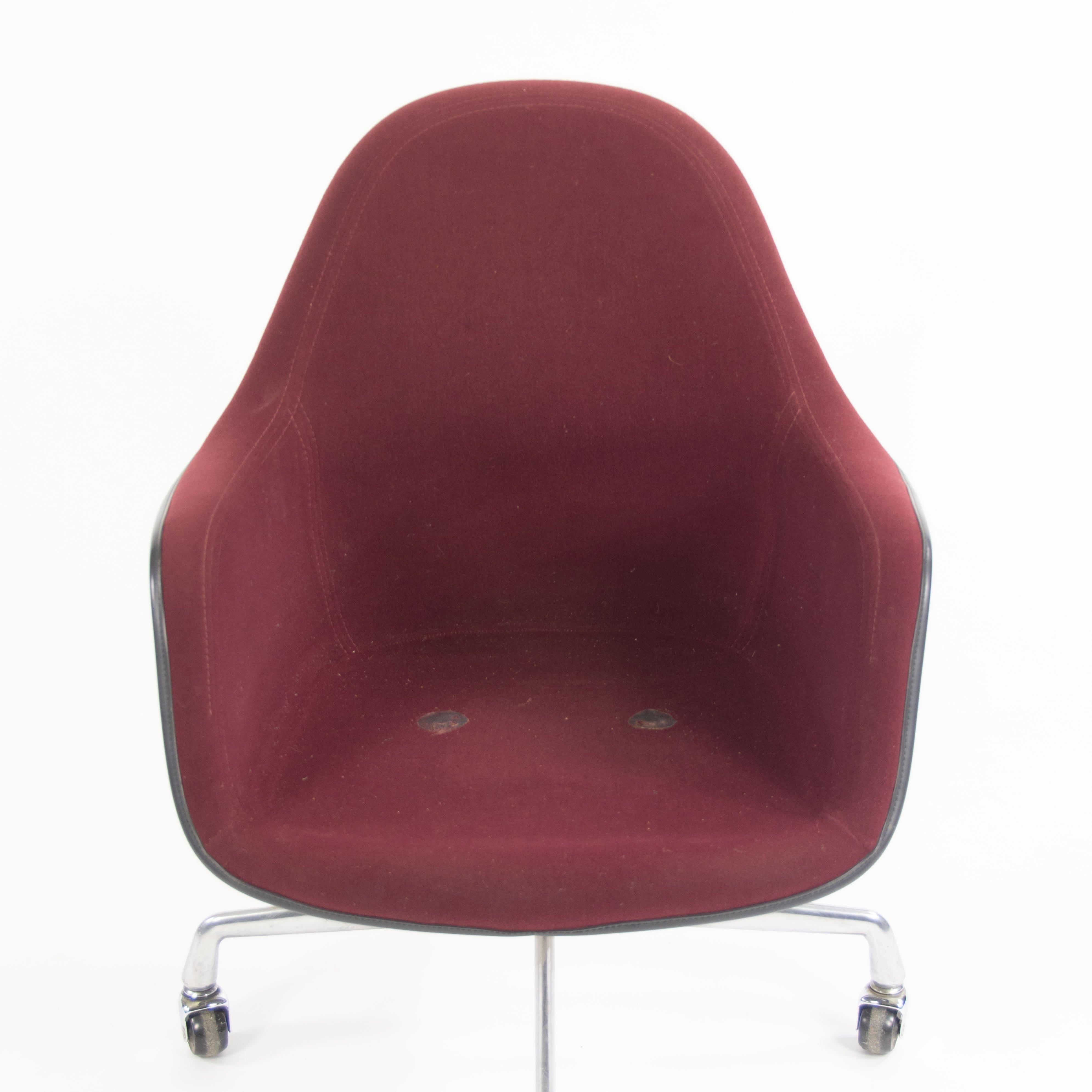 1985 Eames Herman Miller EC175 Upholstered Fiberglass Shell Chair Museum Quality - Rarify Inc.