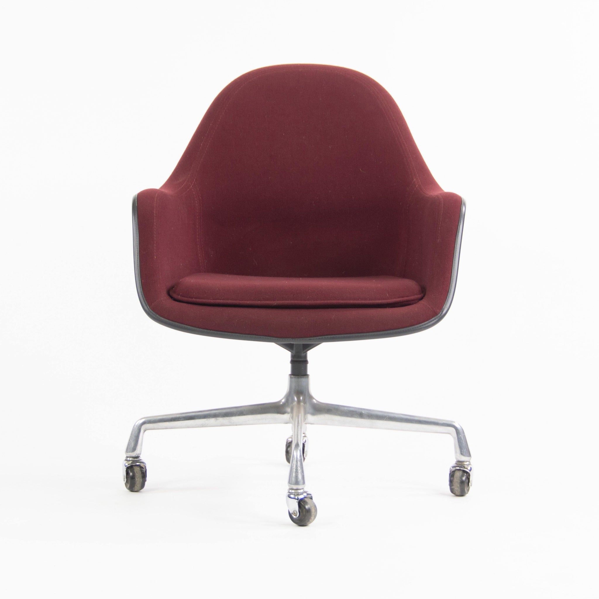 1985 Eames Herman Miller EC175 Upholstered Fiberglass Shell Chair Museum Quality - Rarify Inc.