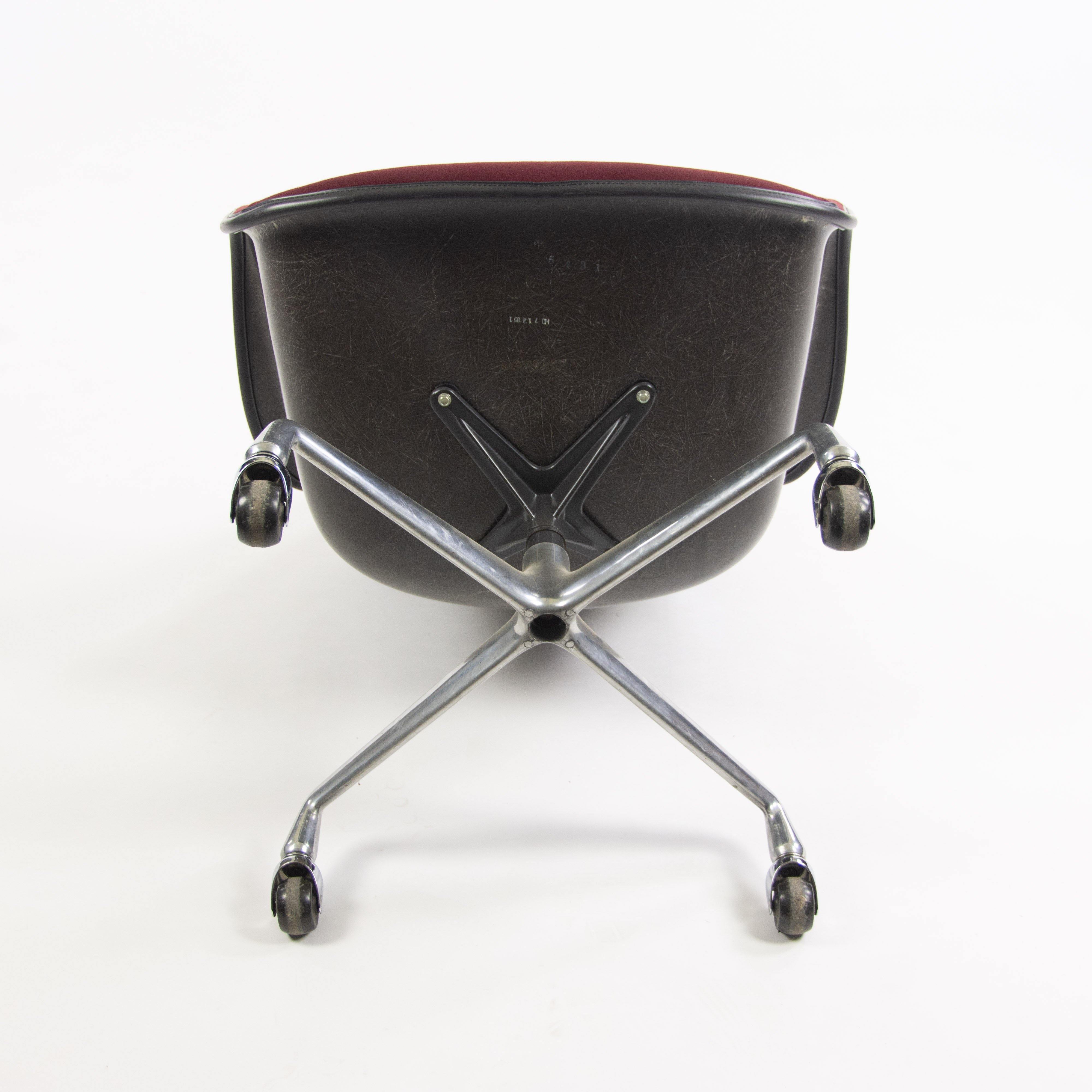 1985 Eames Herman Miller EC175 Upholstered Fiberglass Shell Chair Museum Quality - Rarify Inc.