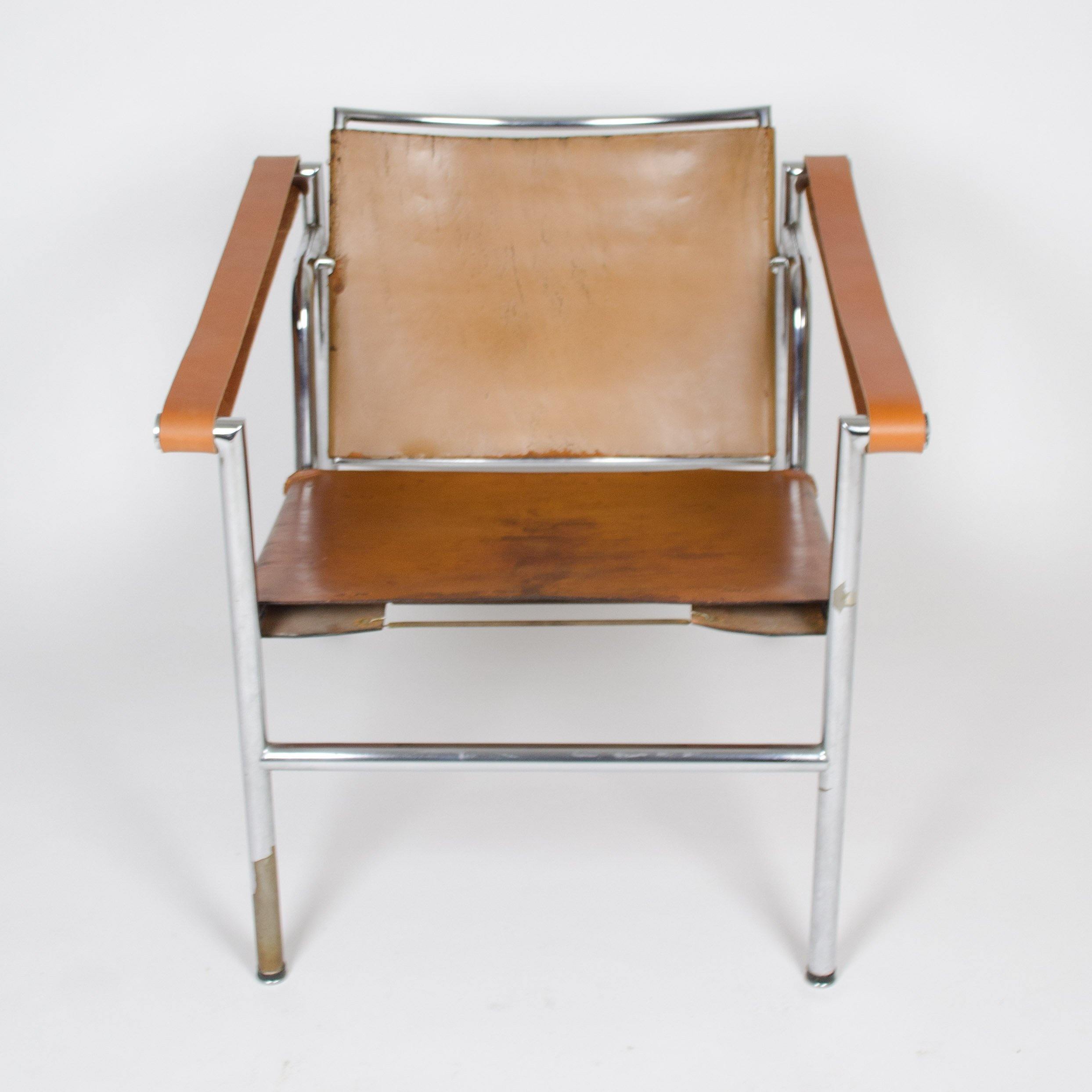 1950's Authentic Le Corbusier Marked STENDIG LC1 Basculant Chairs