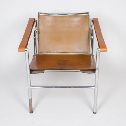 1950's Authentic Le Corbusier Marked STENDIG LC1 Basculant Chairs Thonet Cassina - Rarify Inc.