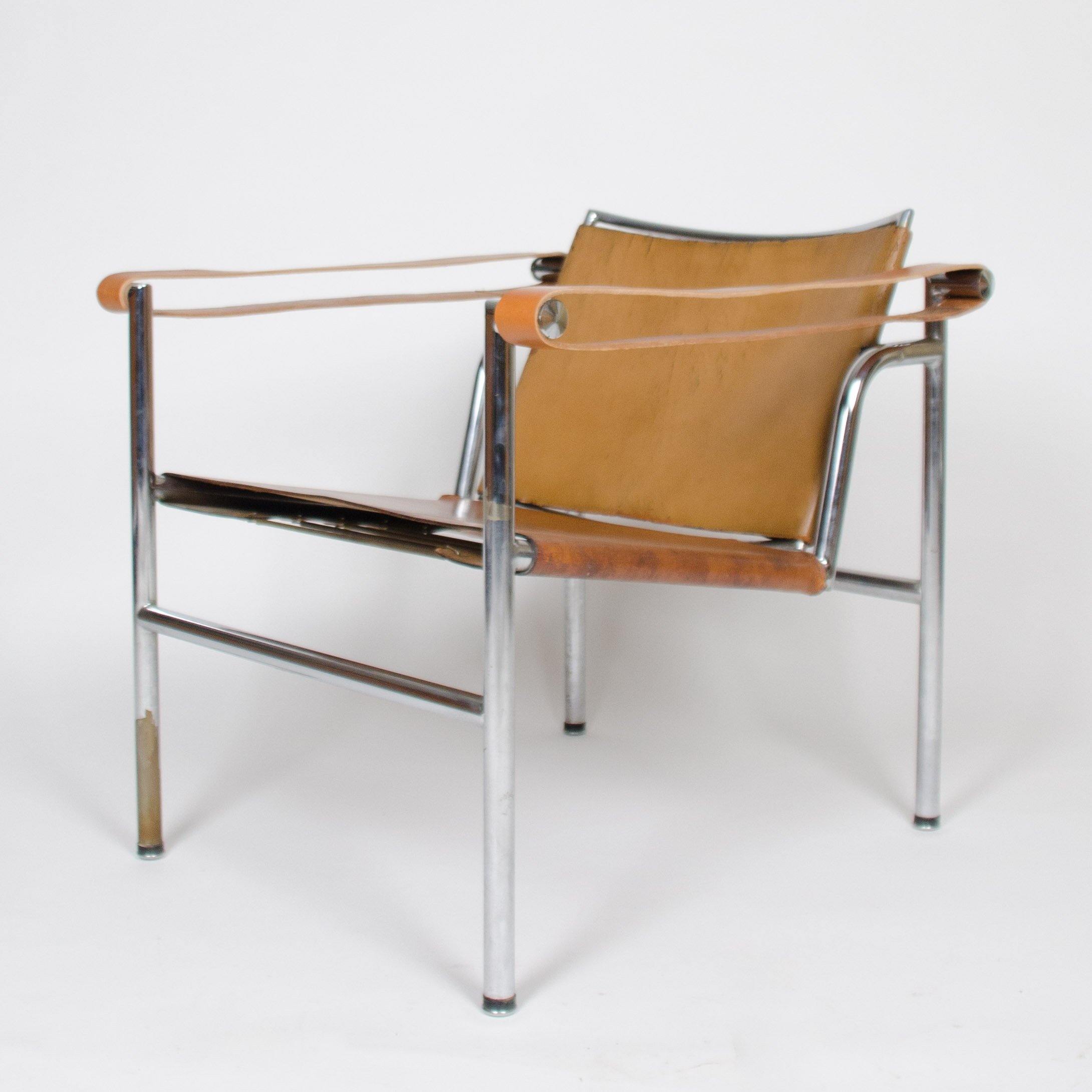 1950's Authentic Le Corbusier Marked STENDIG LC1 Basculant Chairs Thonet Cassina - Rarify Inc.