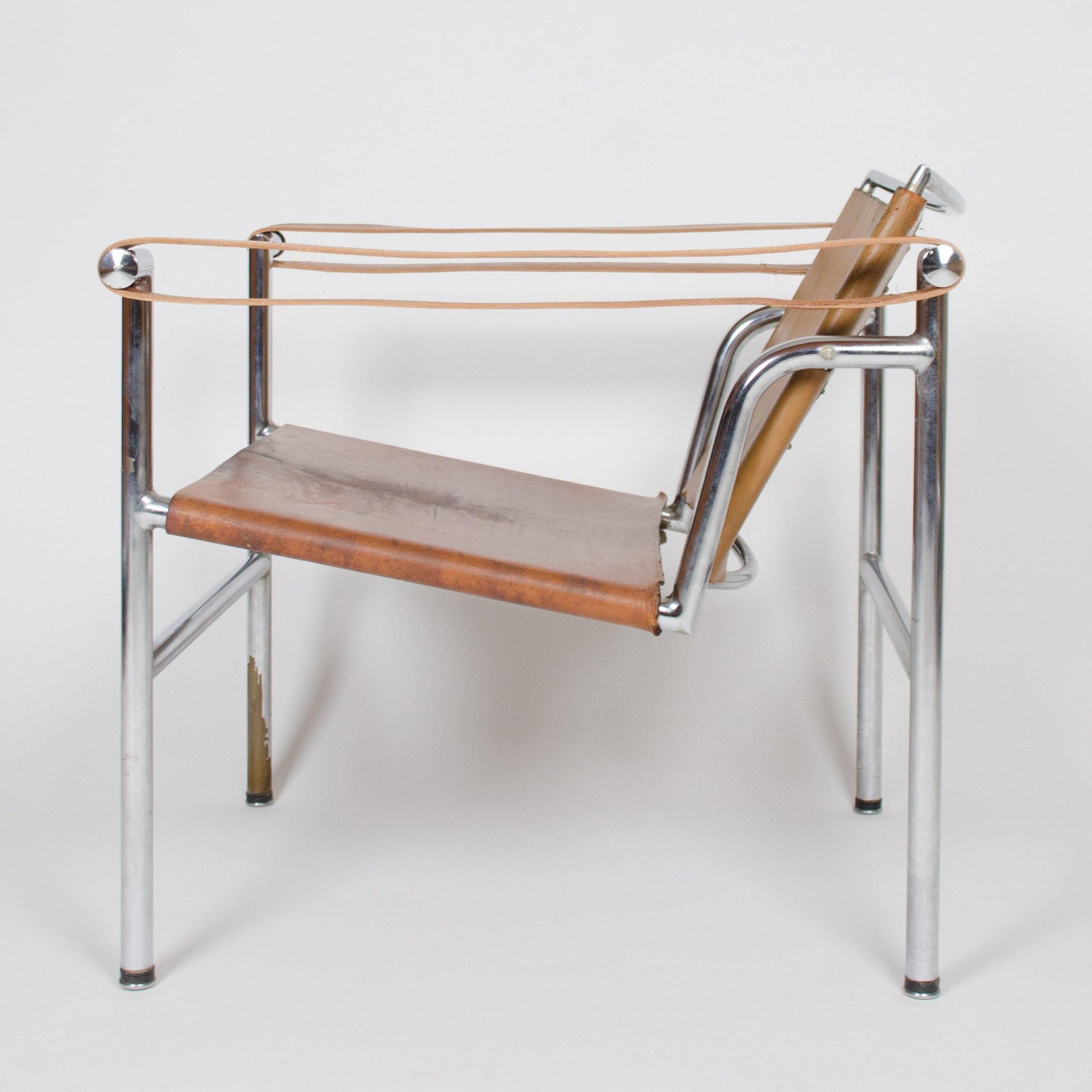 1950's Authentic Le Corbusier Marked STENDIG LC1 Basculant Chairs Thonet Cassina - Rarify Inc.