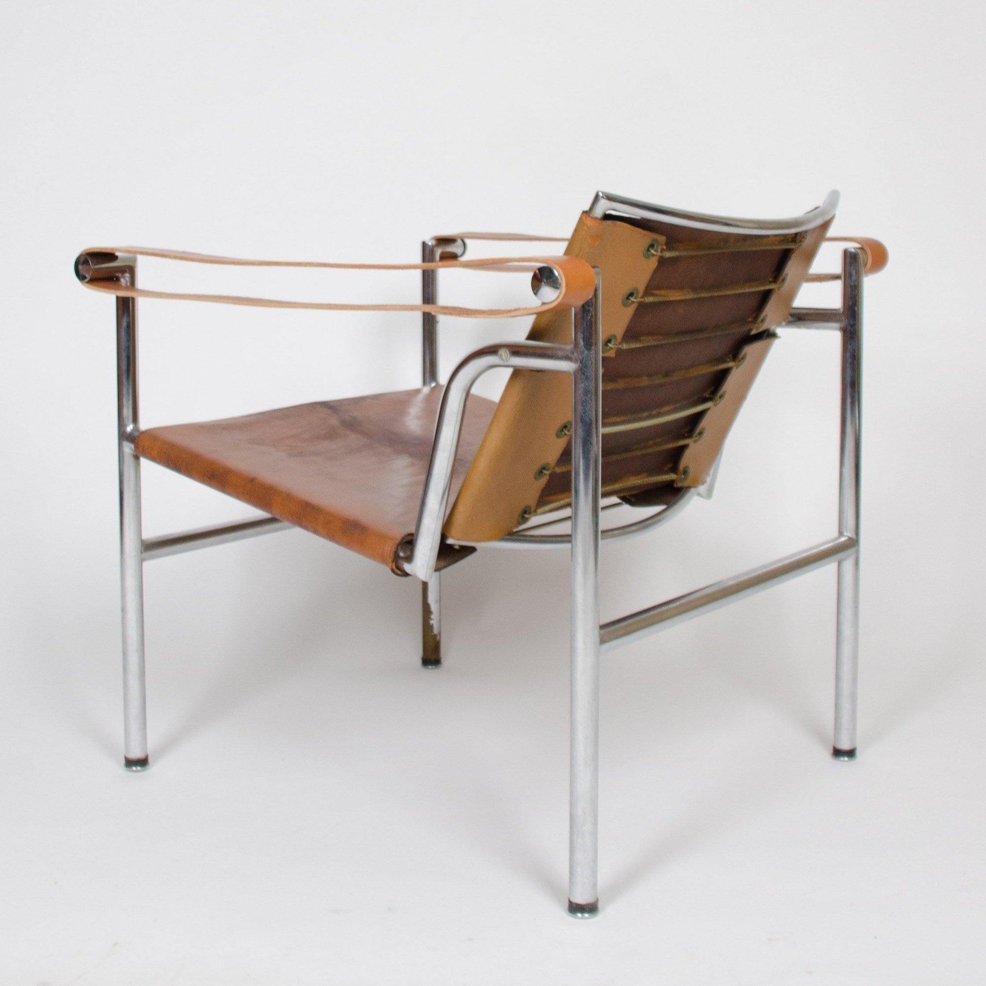 1950's Authentic Le Corbusier Marked STENDIG LC1 Basculant Chairs Thonet Cassina - Rarify Inc.