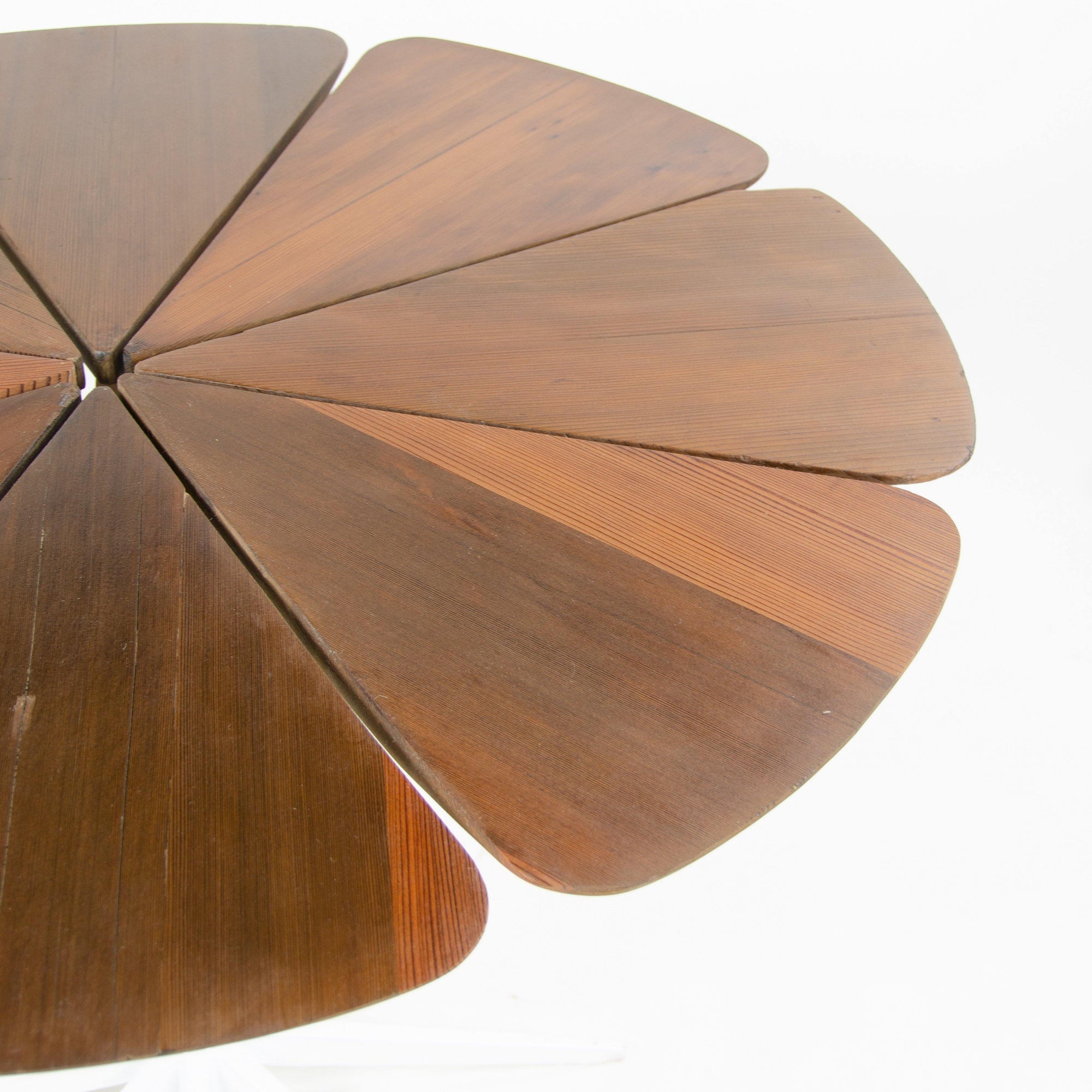 1960s Petal Dining Table by Richard Schultz For Knoll International Vintage Redwood - Rarify Inc.