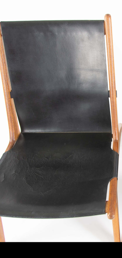 1954 Pair of Uno and √ñsten Kristiansson Hunting Chairs for Luxus Sweden - Rarify Inc.