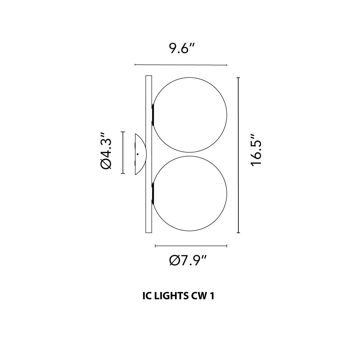 IC Ceiling and Wall Lamp