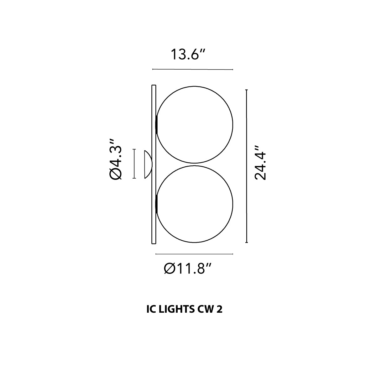 IC Ceiling and Wall Lamp