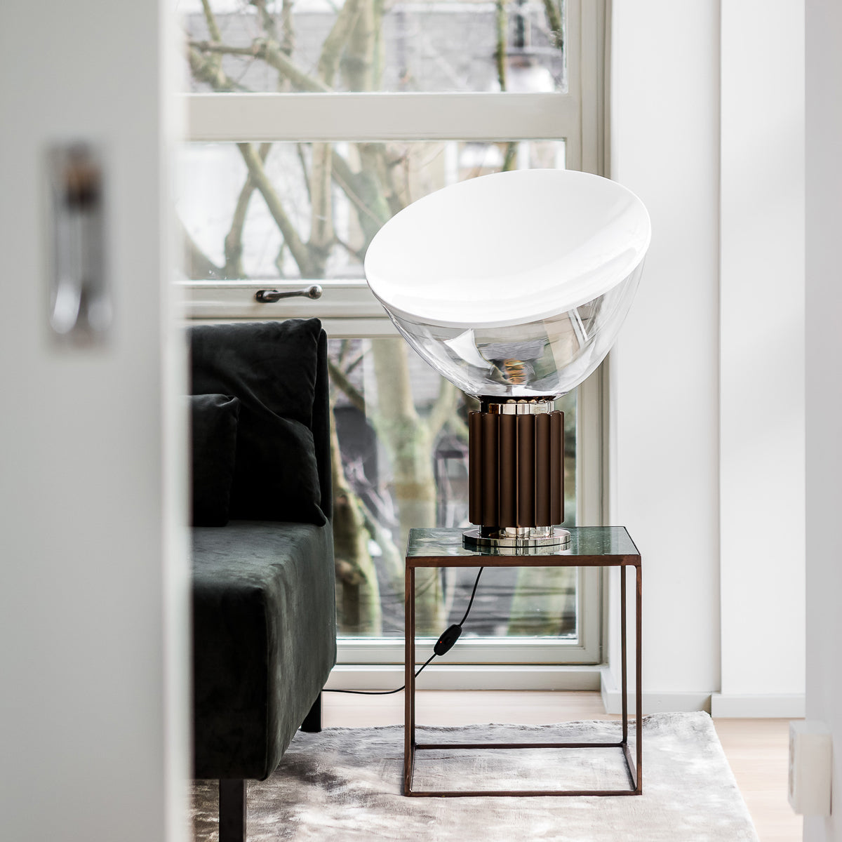 Taccia Table Lamp by Achille and Pier Giacomo Castiglioni — Rarify