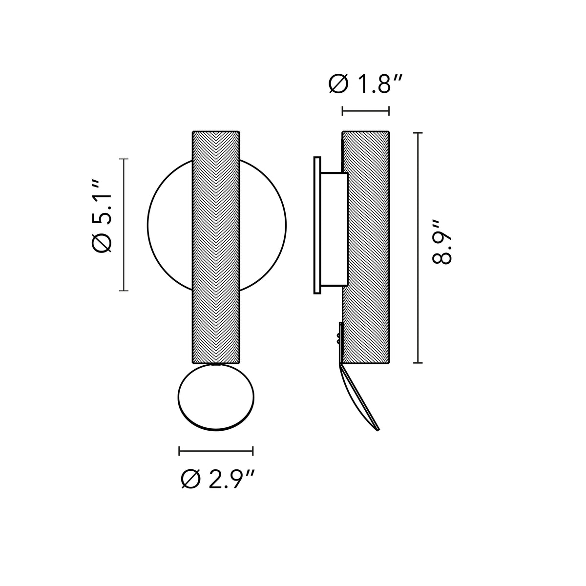Flauta Wall Lamp
