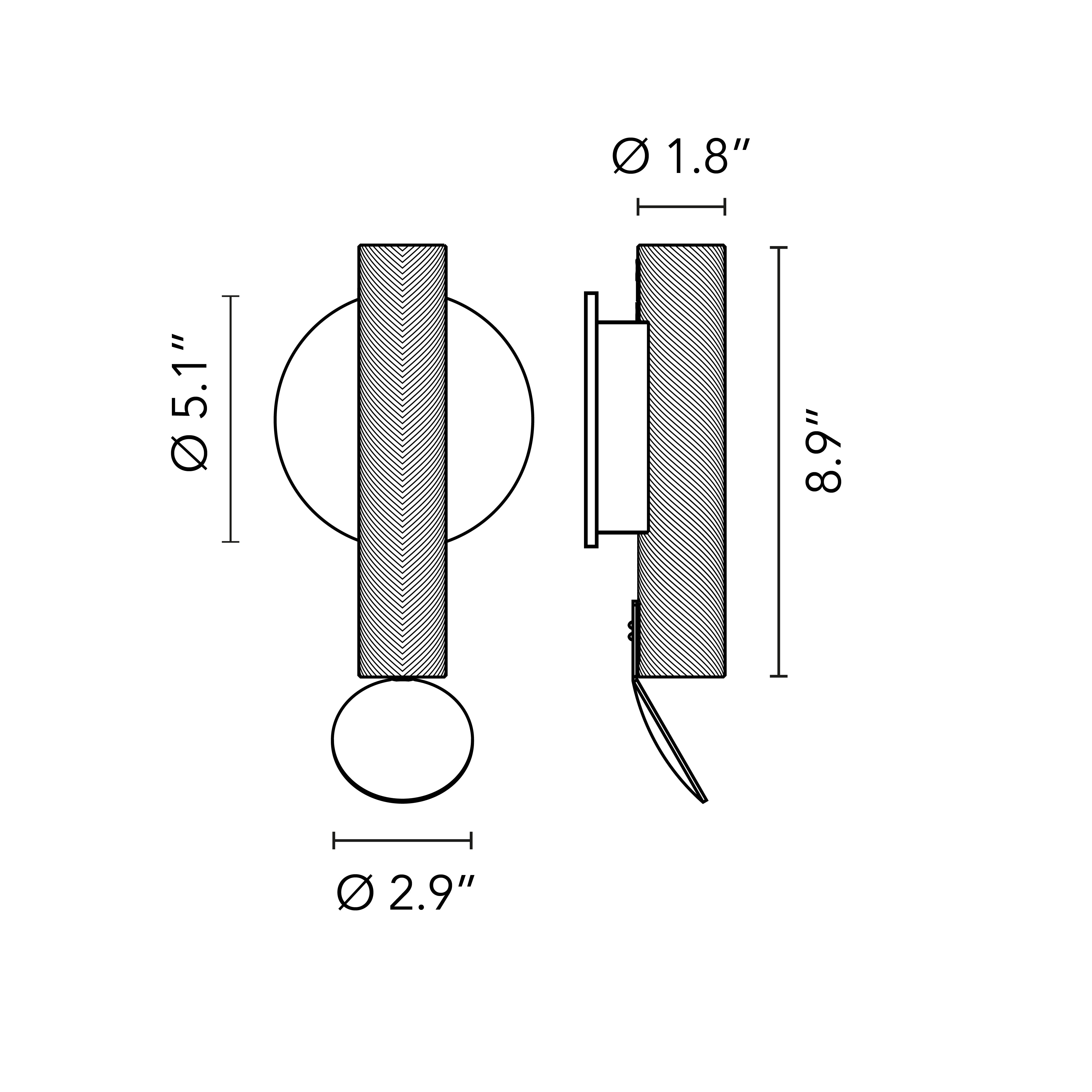 Flauta Wall Lamp