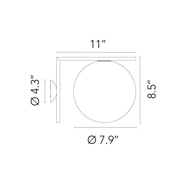 IC Ceiling and Wall Lamp