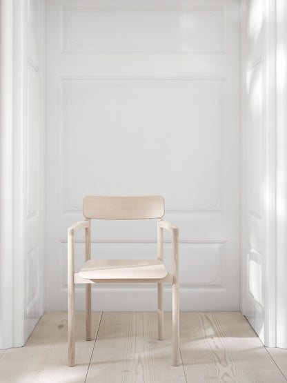 Post Armchair — Wood Seat