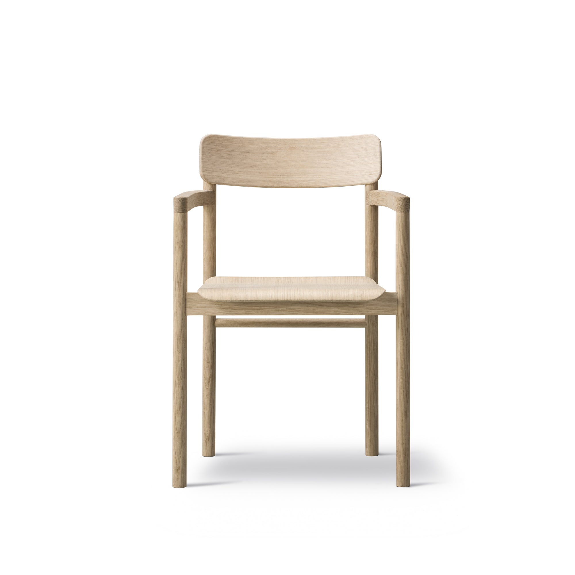 Post Armchair — Wood Seat