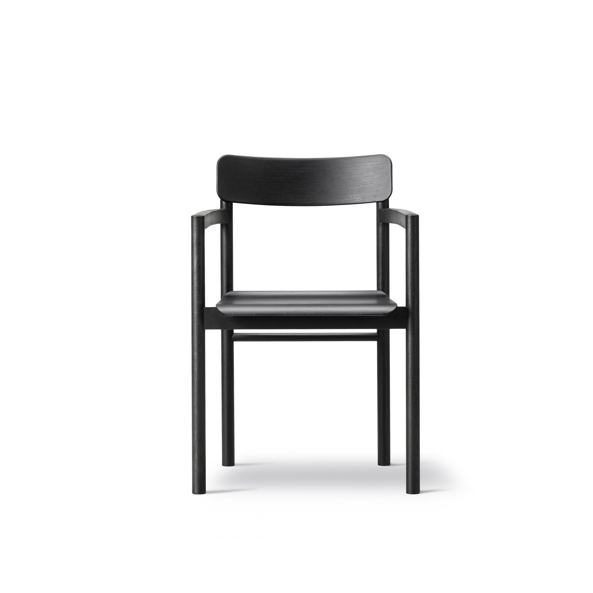 Post Armchair — Wood Seat